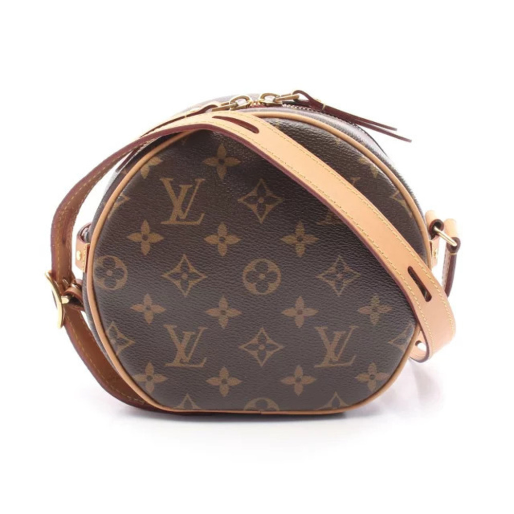 Louis Vuitton Boite Chapeau Souple Shoulder Bag Canvas Leather Monogram Brown